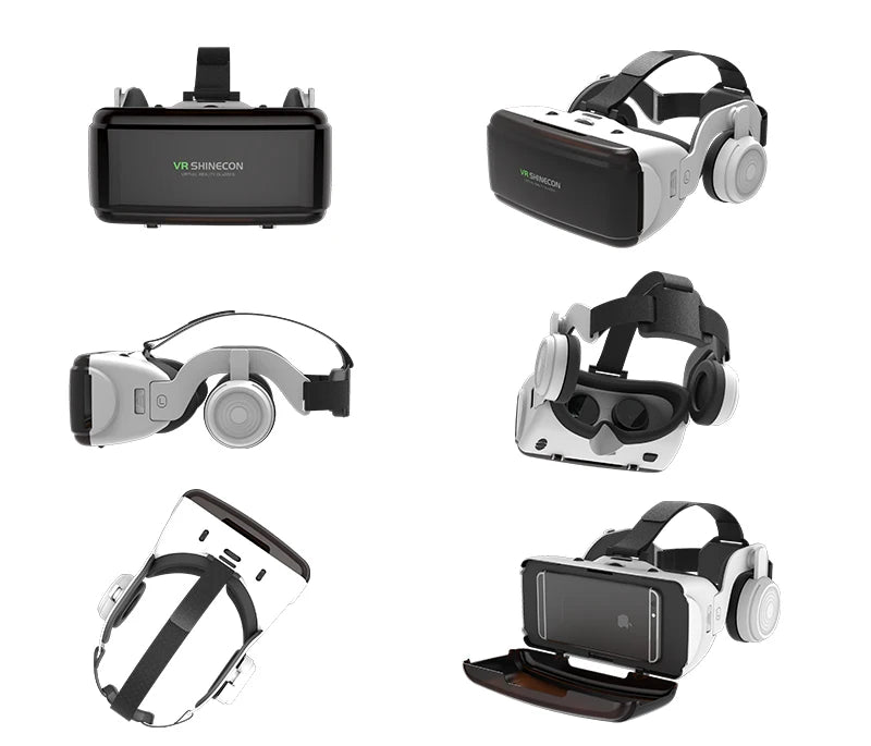 VR Shinecon 3D Glasses Virtual Reality Casque Goggles HeadsetFor Cell Phone Mobile Smartphones Binoculars Video Game Wirth Lens