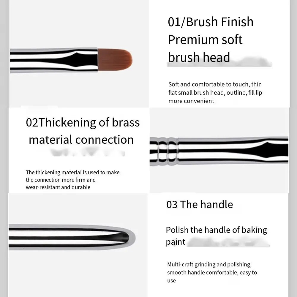 Makeup Brush Women Beauty Lip Gloss Brush with Protect Cap Lady Lipstick Brush Lip Brush Cosmetic Brush Concealer Brush