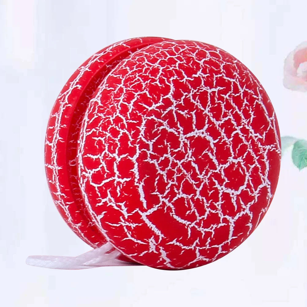 لعبة يويو صينية للأطفال، كرة لعب خارجية، يويو خشبي، رسوم متحركة، سطح ملون، آمن وناعم للأطفال الصغار