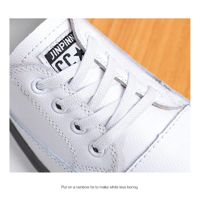 Genuine Leather Soft Sole Outdoor Summer Walking Vulcanized Shoes Women Jogging Sneakers Woman Flat Trainers Fitness Footwear