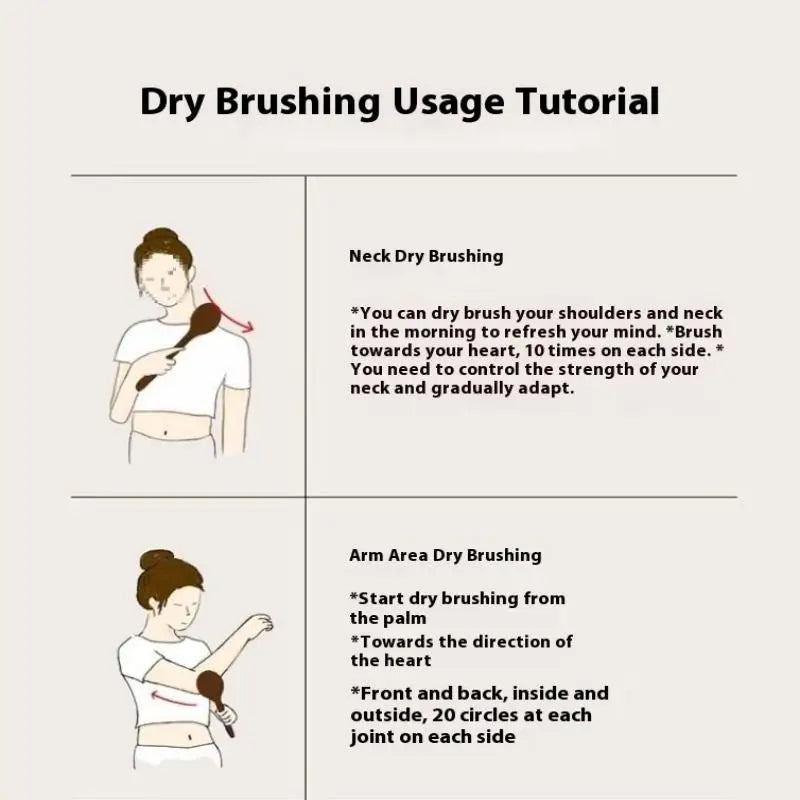 【A-Nice】Bath Shower Brush Bathing Brush Dry Skin Body Soft Natural Bristle Massager Care Tool Soft Natural Bristle PE Handle