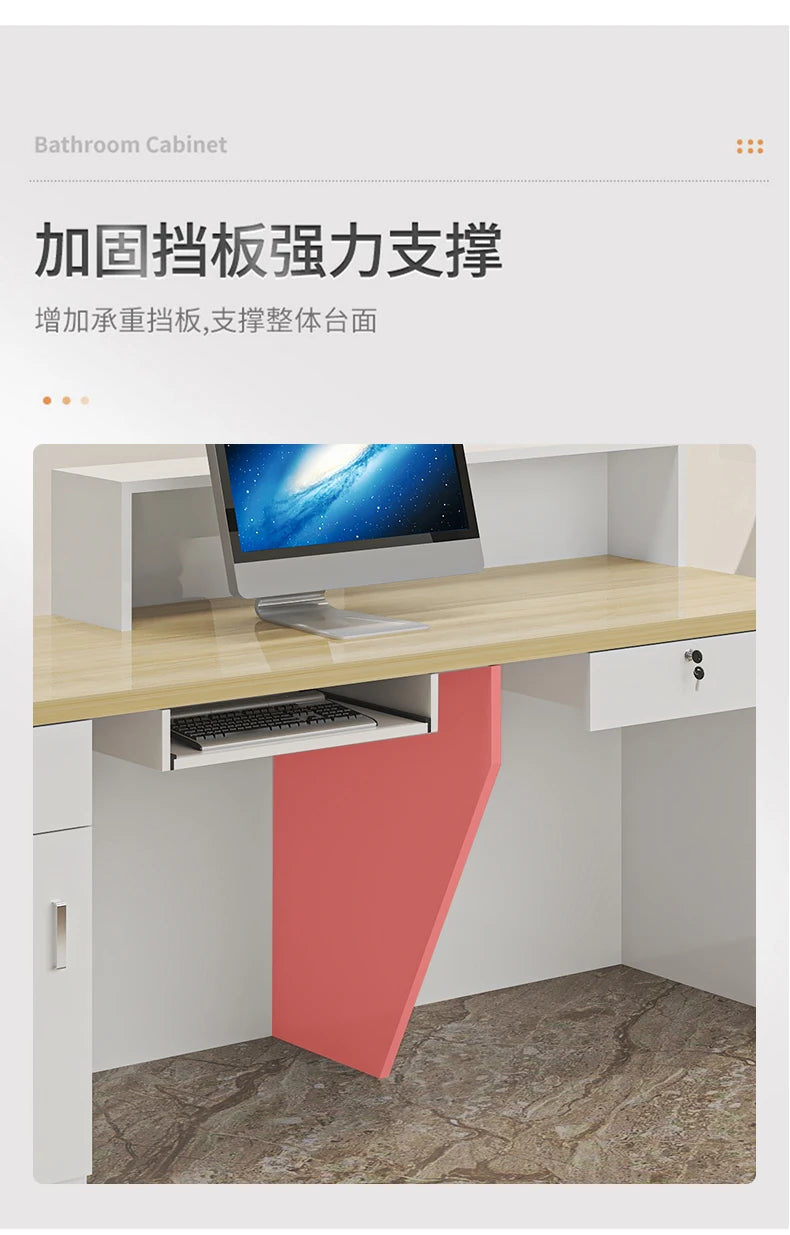 Kitchen Counter Reception Desks Decorations Display Beauty Salon Reception Desks Small Mostrador Negocio Commercial Furniture