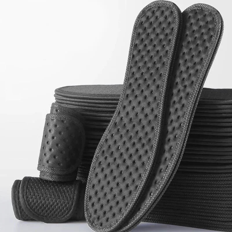 2/20pcs Bamboo Charcoal Deodorant Insoles Mesh Breathable Absorb-Sweat Shoe Pads Men Running Sport Insert Light Weight Insole