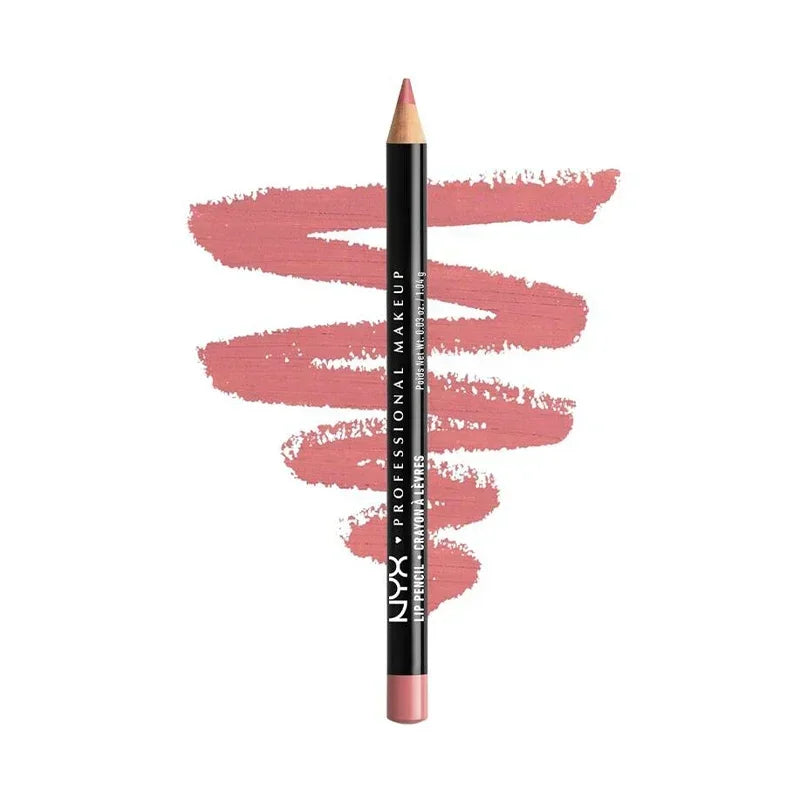 Slim Lip Pencil Long-Lasting Creamy Lip Liner Waterproof Plumping lip Stain Natural Nude Brown Lip Liner Professional Makeup
