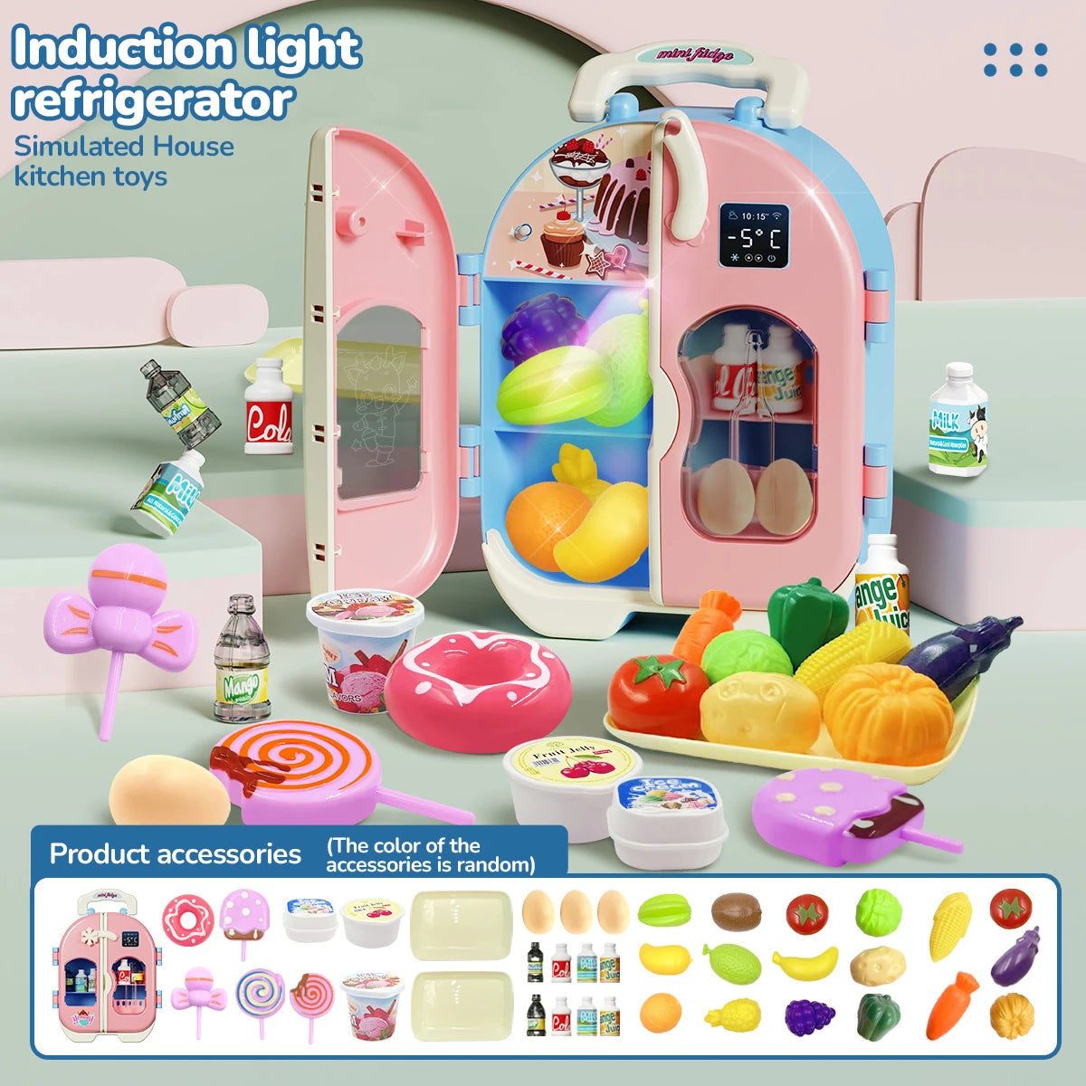 Kids Pretend Play House Simulation Kitchen Appliances Playset Juicer Mixer Vacuum Toaster Set Household Educational Toys Xmas