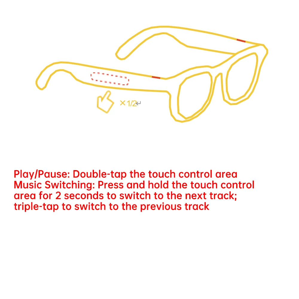 New Wifi AI Smart Glasses HD1080P Anti-shake Camera Video Glasses Voice Call Noise Reduction Wireless Bluetooth Headset Goggles