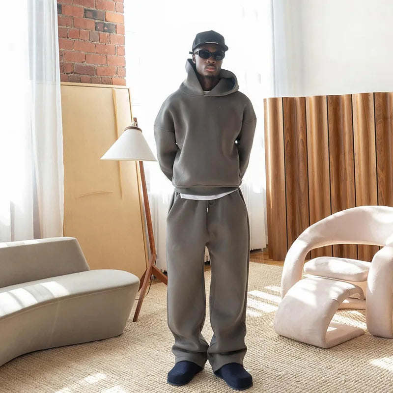 Men's New Sportswear Set | Trendy 2-Piece (Hoodie & Pants) for Outdoor Basketball