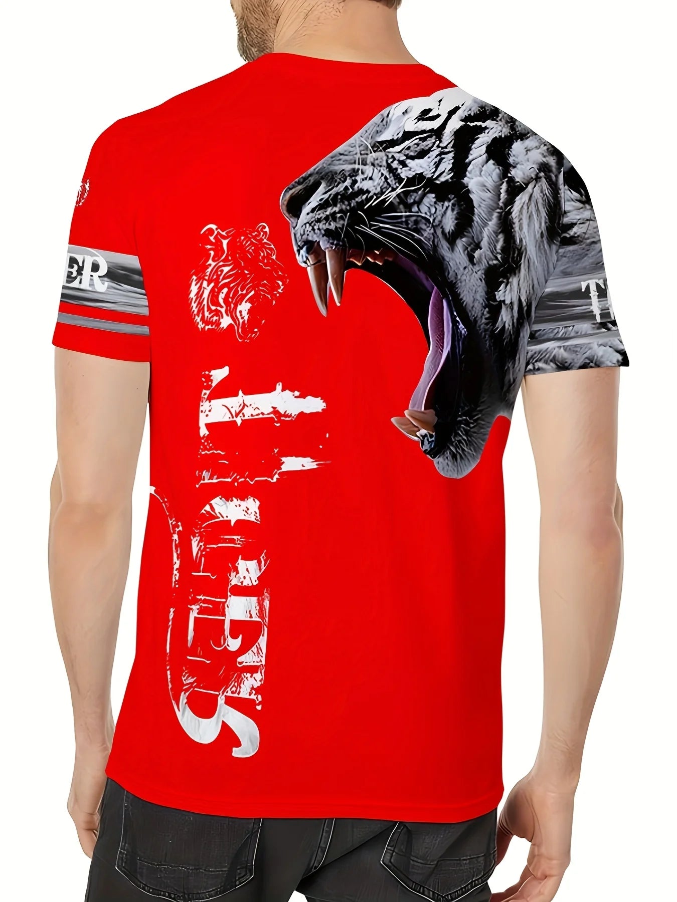 Mens Fashion Crew Neck T-Shirt - Soft,Breathable,Casual Wear