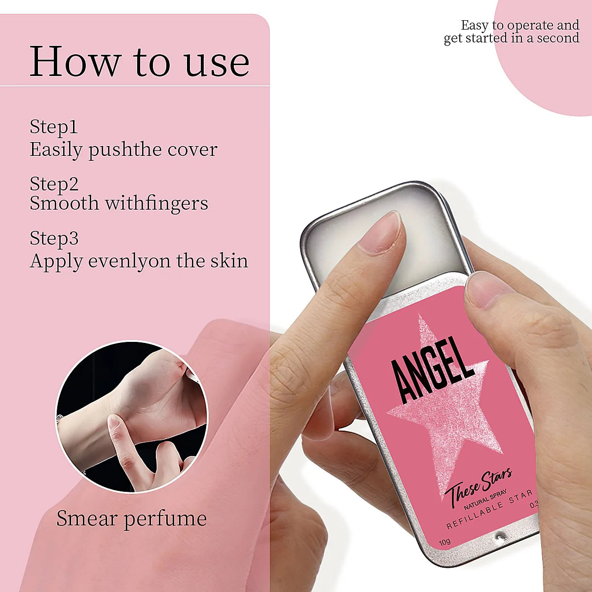 Pheromone Solid Perfume for Men Women Solid Balm Lady Female Parfum LongLasting Fresh Flower Fragrance Antiperspirants SwiftNest