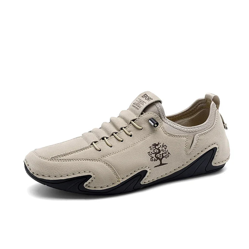 Outdoor Men Casual Shoes Suede Leather Mens Sneakers Handmade Breathable Man Loafers Moccasins Luxury Brand Boat Shoes Plus Size