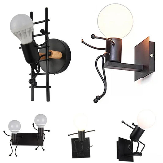 Creative Personality Living Room Bedroom Bedside Lamp Balcony Corridor Corridor Wall Lamp Art Children's Room Wall Lamp