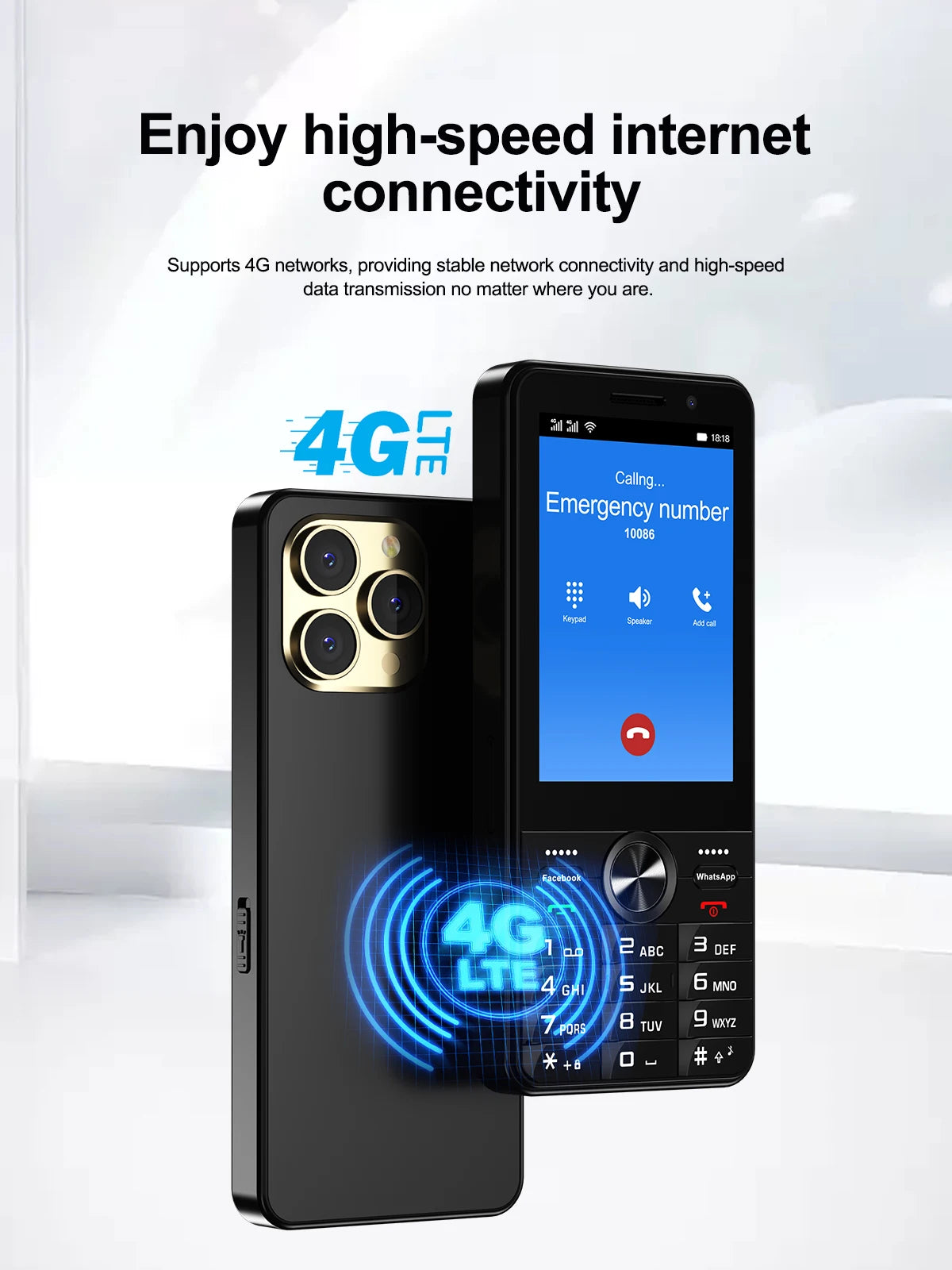 2025 New 4G Network Android Smart Phone 3.5" Screen 2 SIM Dual Camera Android 8.1 2+16GB WIFI GPS Play Store Mobile Phone Type-C