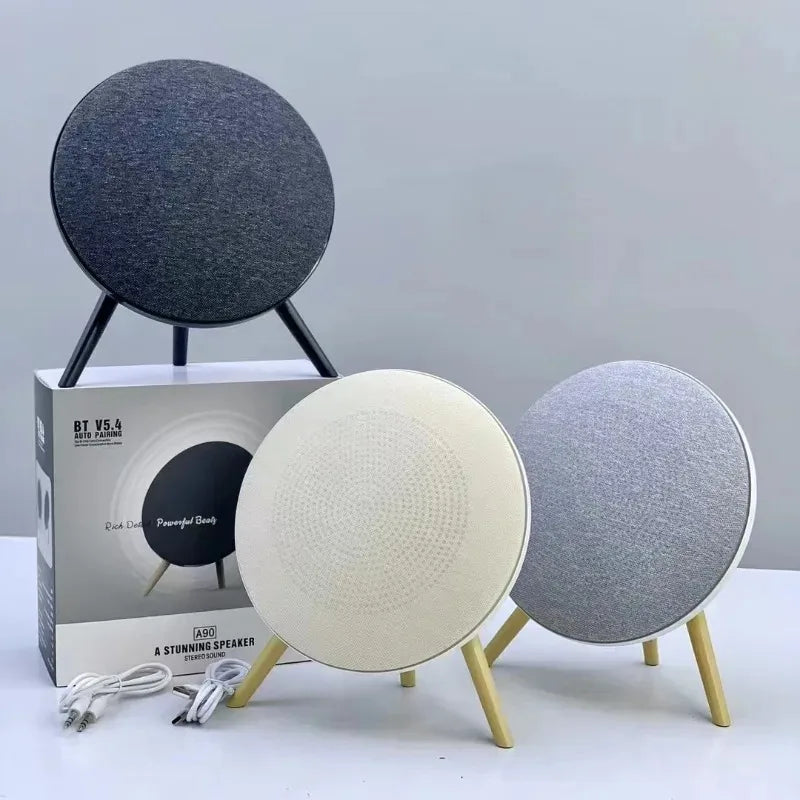 مكبر صوت صغير بتقنية البلوتوث بتصميم UFO BT 5.4 HIFI ستيريو لاسلكي نظام صوت المسرح المنزلي يدعم TWS TF USB AUX FM Play
