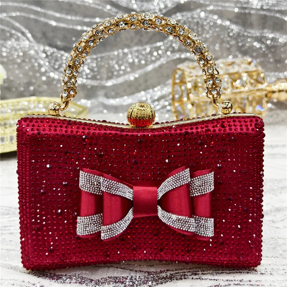 مجموعة أحذية وحقائب يد مدببة بمقدمة مدببة باللون الأخضر الزيتوني، أحذية بكعب متوسط ​​للنساء، مطرزة بأحجار الراين بتصميم إيطالي