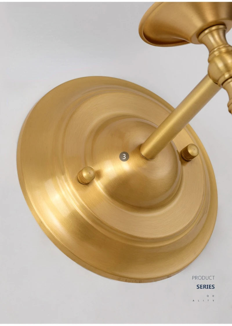 American Bedroom Bedside Lamp Mirror Front Light Simple Living Room Villa Clubhouse Wall Lamp