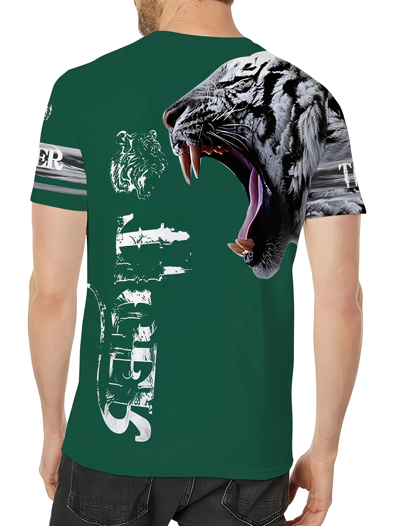 Mens Fashion Crew Neck T-Shirt - Soft,Breathable,Casual Wear