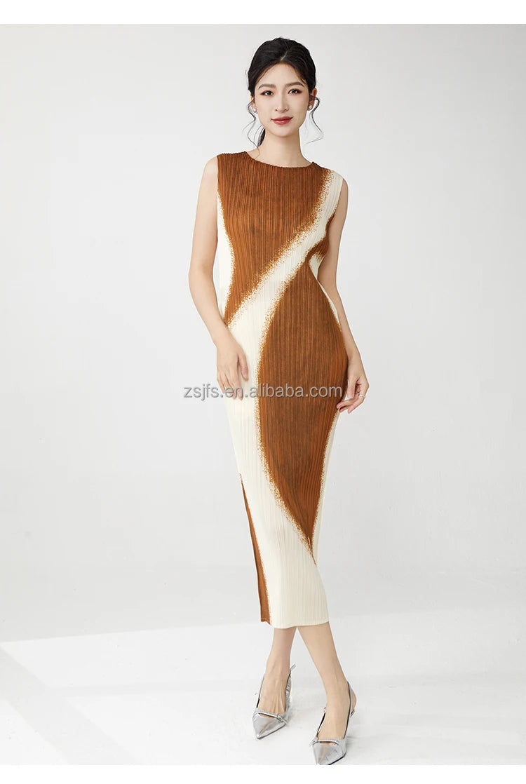 Women Clothing Wholesale Summer Ladies Fashion Dresses High Quality Stretch Sleeveless Dresses SwiftNest