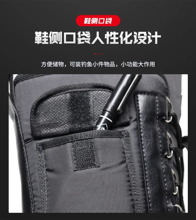 Outdoor Sports Men Boots  Spring Waterproof Shoes for Men Light Rain Boots Fishing Boots Winter Snow Boots New Work Boots 2024