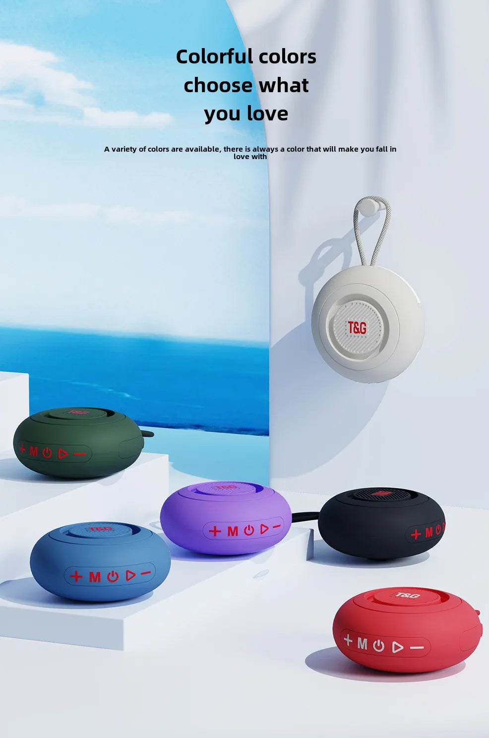 Bluetooth Speaker Bathroom Wireless Subwoofer Outdoor Mini Bluetooth Speaker Parlante Bocina Bluetooth  Caixa De Som TG442