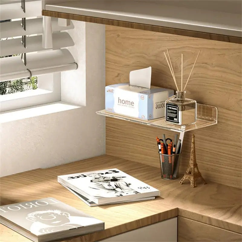 Bathroom Storage Rack Cosmetic Cotton Display Mirror Cabinet Storage Universal Storage Environmentally Friendly Material