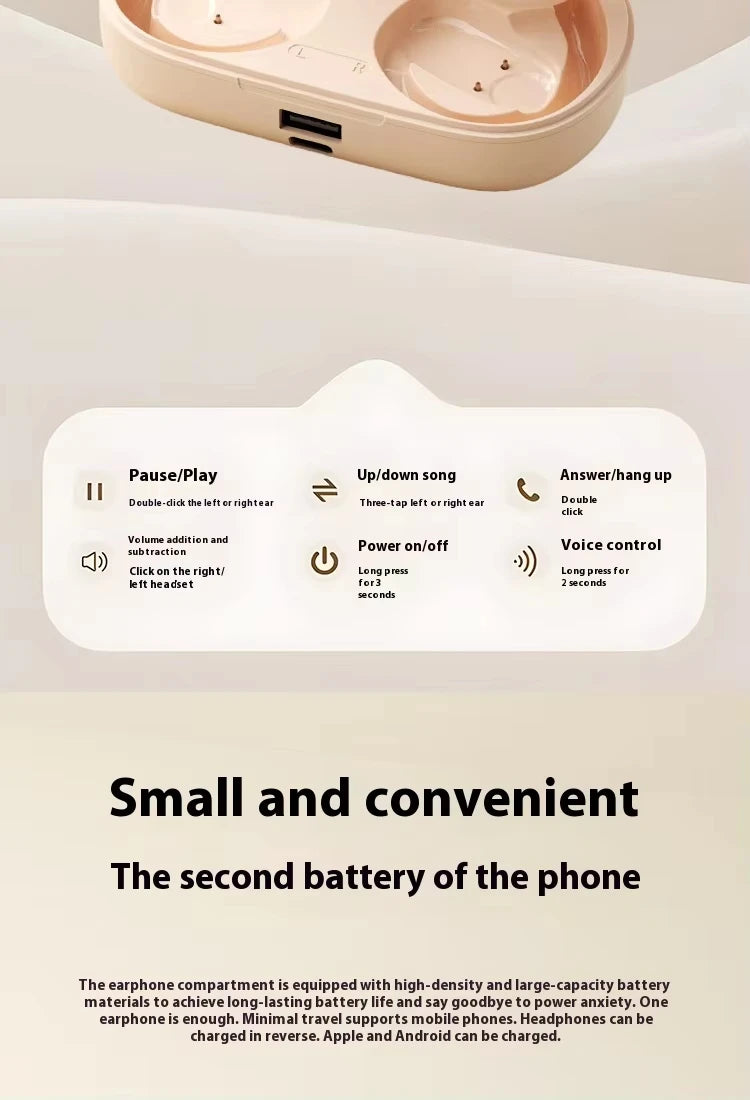 Bluetooth5.4 Sports Headset Wireless Ear-Hanging Headphone Touch With Microphone Game Earphone HD Stereo For smart Phone Headset