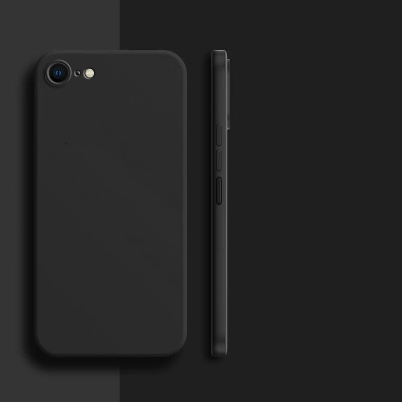 جراب لهاتف iPhone 8 لهاتف iPhone SE 2022 2020 7 8 جراب فاخر مقاوم للصدمات مصنوع من مادة TPU الناعمة والسيليكون السائل جراب خلفي لهاتف iPhone 8
