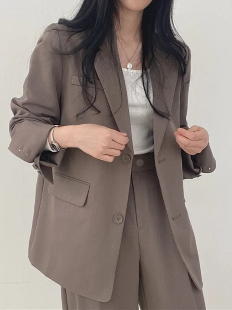Fashion 2 Piece Sets Women Outfits Spring Autumn New in Korean Pants Sets Commuter Elegant Suit Coat 2 Piece Sets Women Jacket SwiftNest