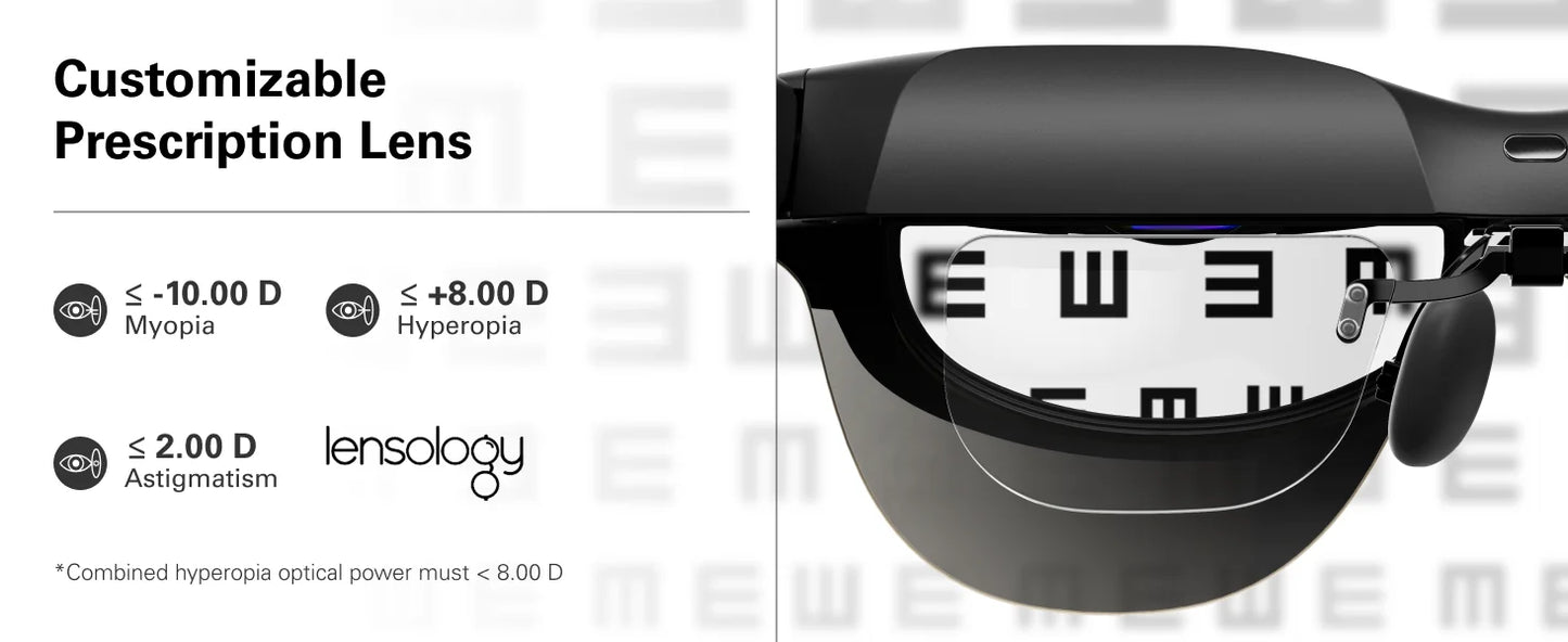 RayNeo Air 3S Pro smart AR glasses, 135-inch HD viewing, 1200Nits brightness, 3D surround sound