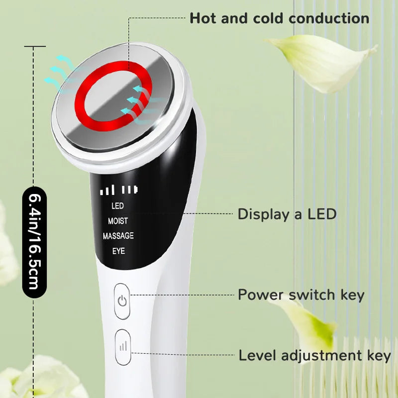 New Four in One Facial Care Device Neck Beauty Device Cold and Hot Compression Skin Revitalization Firming and Deep Cleansing