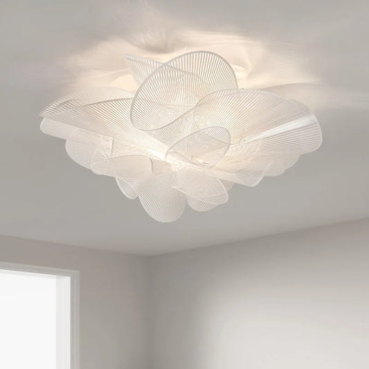 Bedroom light new light luxury modern simple northern Europe advanced sense petal lamps bedroom ceiling light