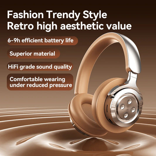 Bluetooth 5.3 Headsets Gaming Headphones Dual Mode Wireless Earphones Foldable Noise Reduction Music Headsets For iPhone Xiaomi