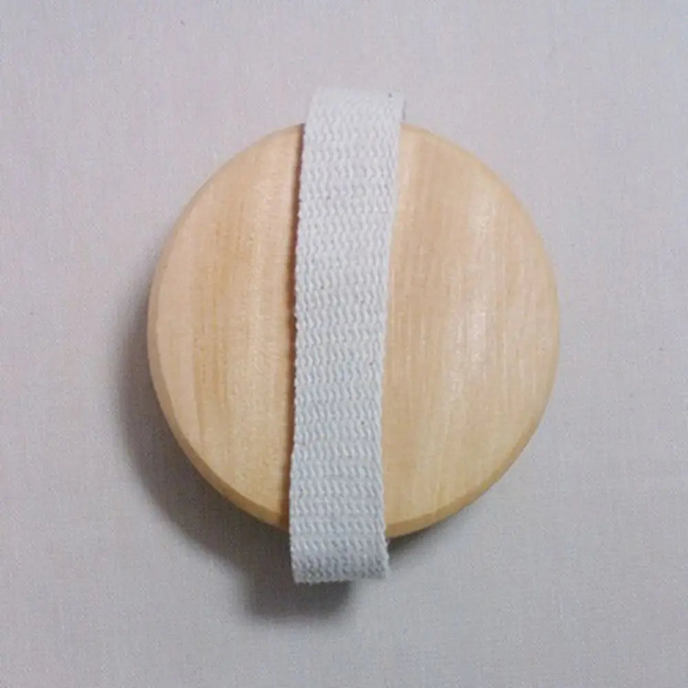 فرشاة استحمام للجسم والوجه من خشب الساج بدون مقبض، فرشاة استحمام ناعمة