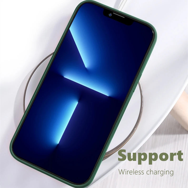 جراب لهاتف iPhone 8 لهاتف iPhone SE 2022 2020 7 8 جراب فاخر مقاوم للصدمات مصنوع من مادة TPU الناعمة والسيليكون السائل جراب خلفي لهاتف iPhone 8