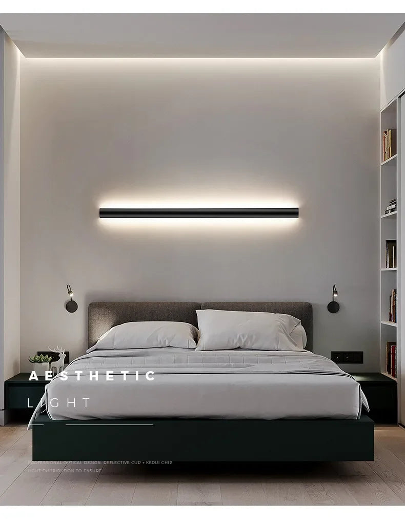 Bedroom Wall Lamp Simple Modern Living Room Background Wall Lamp Led Minimalist Long Entry Porch Aisle Corridor Lamps