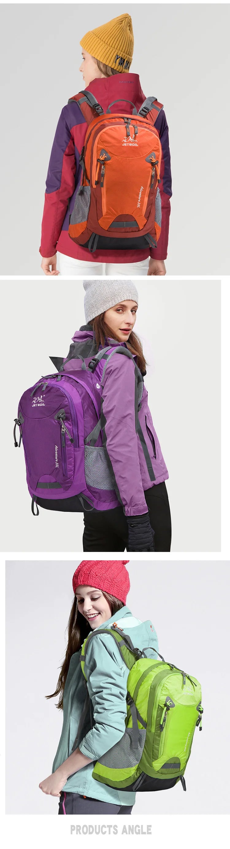 Outdoor Sports 35L bag Hiking Daypacks Men Women Camping Hiking Backpacks