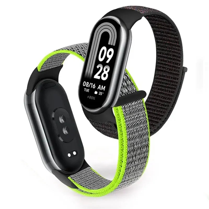 Nylon Loop Sports Strap for Xiaomi Mi Band 9 NFC SmartWatch Wristband Replacement Correa Mi band 9-8 Bracelet Belt Accessories