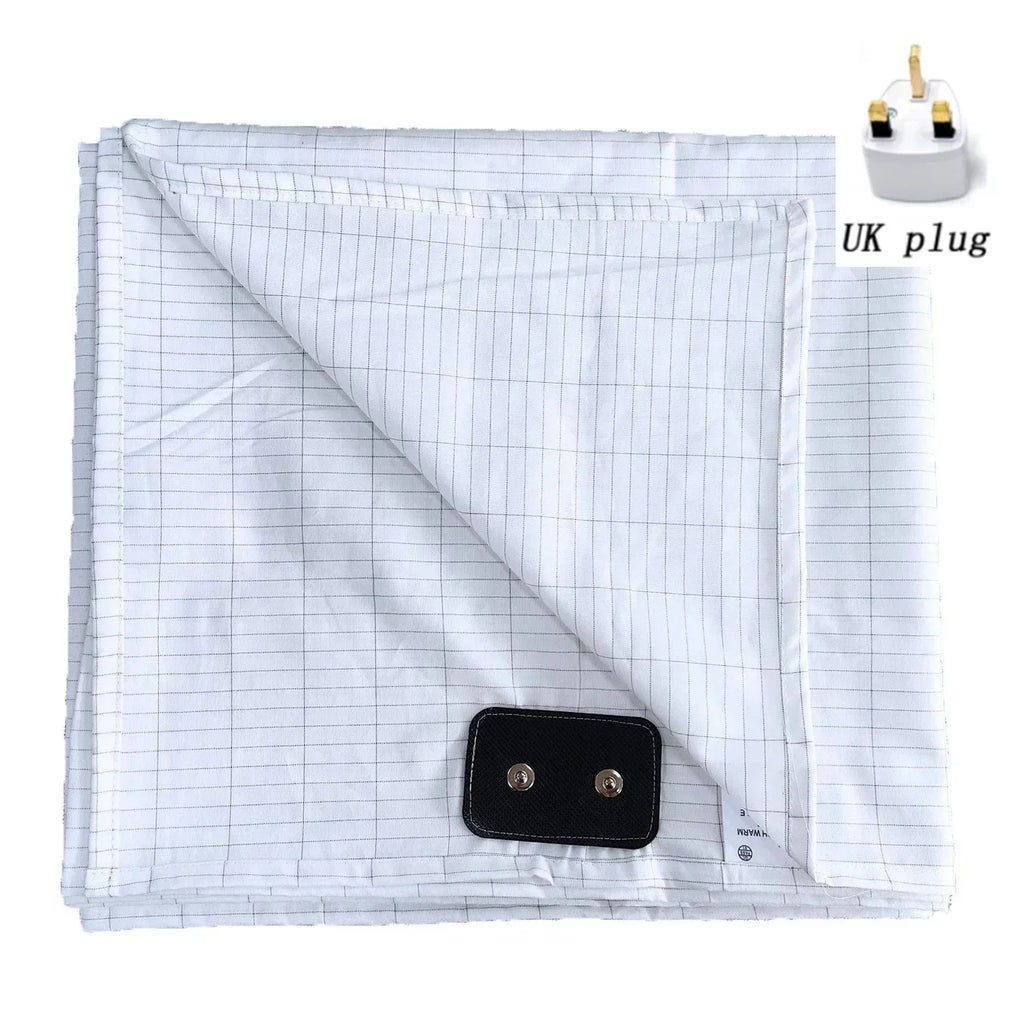 Earthing Bed Sheet Flat Sheet Earth AU Plugs/ UK Plugs/ EU Plugs Benefit Nature Health Well Grounded Gold Connection Earth Cord