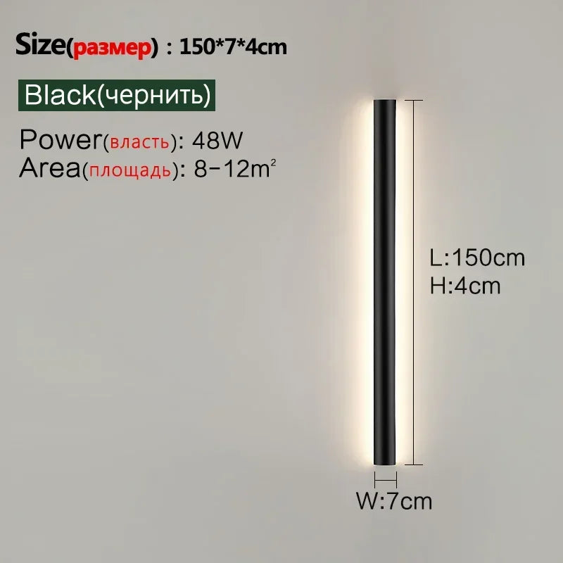 Bedroom Wall Lamp Simple Modern Living Room Background Wall Lamp Led Minimalist Long Entry Porch Aisle Corridor Lamps