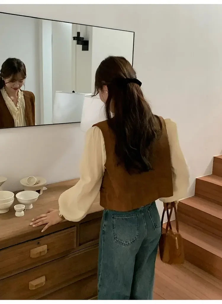 سترات أنيقة للنساء، معطف ربيعي وخريفي، مناسب لجميع المناسبات، كاجوال، موضة كورية، أناقة هاراجوكو، ملابس الشارع، أناقة نسائية