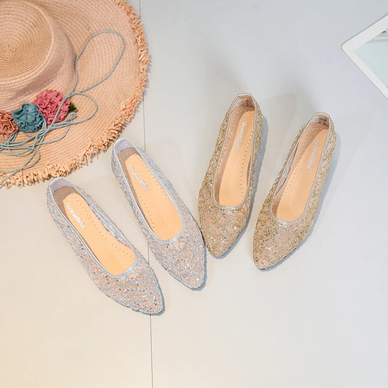 2024 Spring Summer Fashion New Casual Shallow Breathable High Heels Elegant Square Toe Thick Heel Mesh Women's Shoes NO:C1502