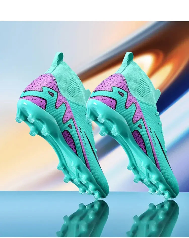 Indoor Competition Football Shoes Outdoor Grass Anti Slip Sports Shoes Light Breathable Casual Shoes Traning Sneakers Teenagers