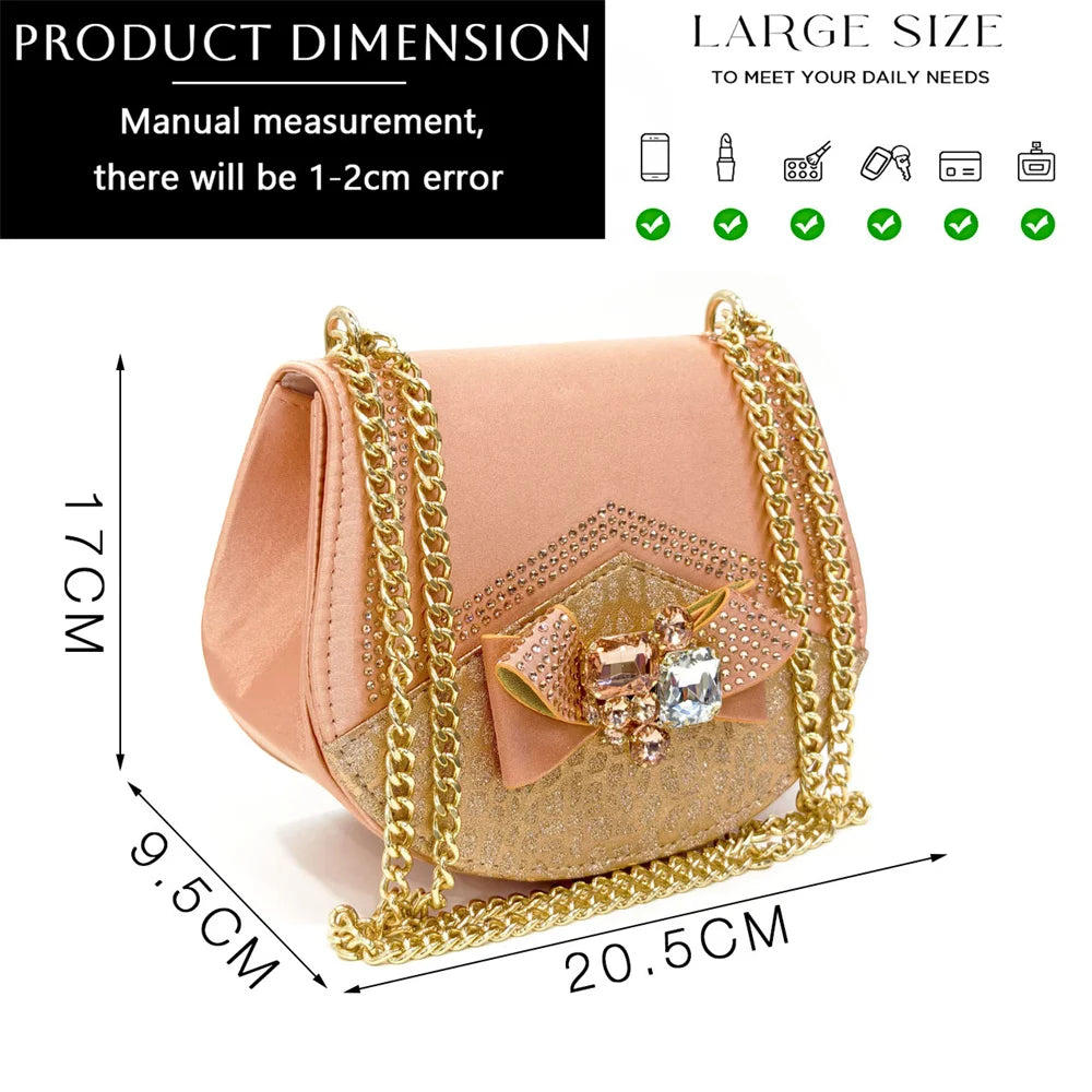 Venus Chan Nigerian Women Heel Party Shoes and Bag Set Royal Blue Colour Rhinestone Handbag Italian Design Wedding INS 2024