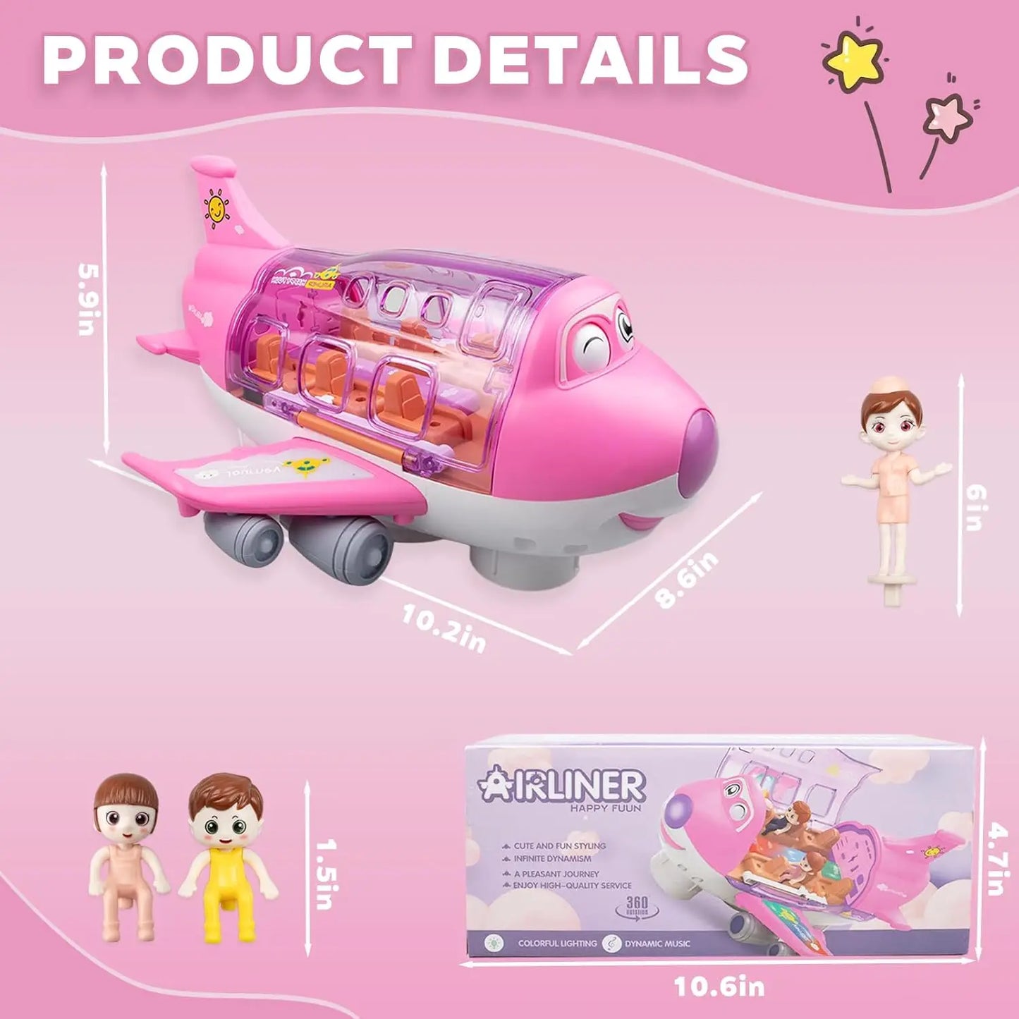 ألعاب الأطفال: ألعاب الطائرات الكهربائية/نماذج الطائرات والسيارات/الأضواء والموسيقى - ألعاب النقل للأولاد والبنات، عيد الميلاد