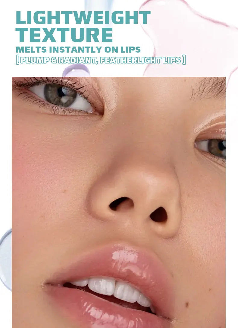 6PCS Fruit-Flavored Lip Balm Set Watery Lip Gloss Lip Oil Smooth Lip Lines Plump Lips Beauty Care Kit for Lip Hydration