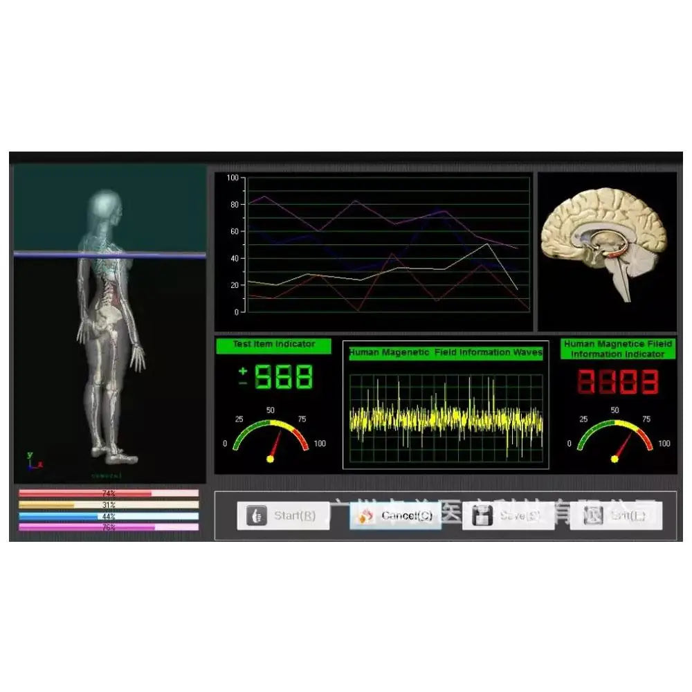 2025 4th Gen Quantum Resonance Health Analyzer Scanner with Massage Feature 50 Plus Reports Portable Home Clinic Wellness System