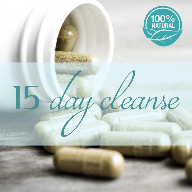 15 Day Cleanse - Intestinal Cleansing, Detoxification, Relieves Bloating, Promotes Digestion, Metabolism, and Weight Management