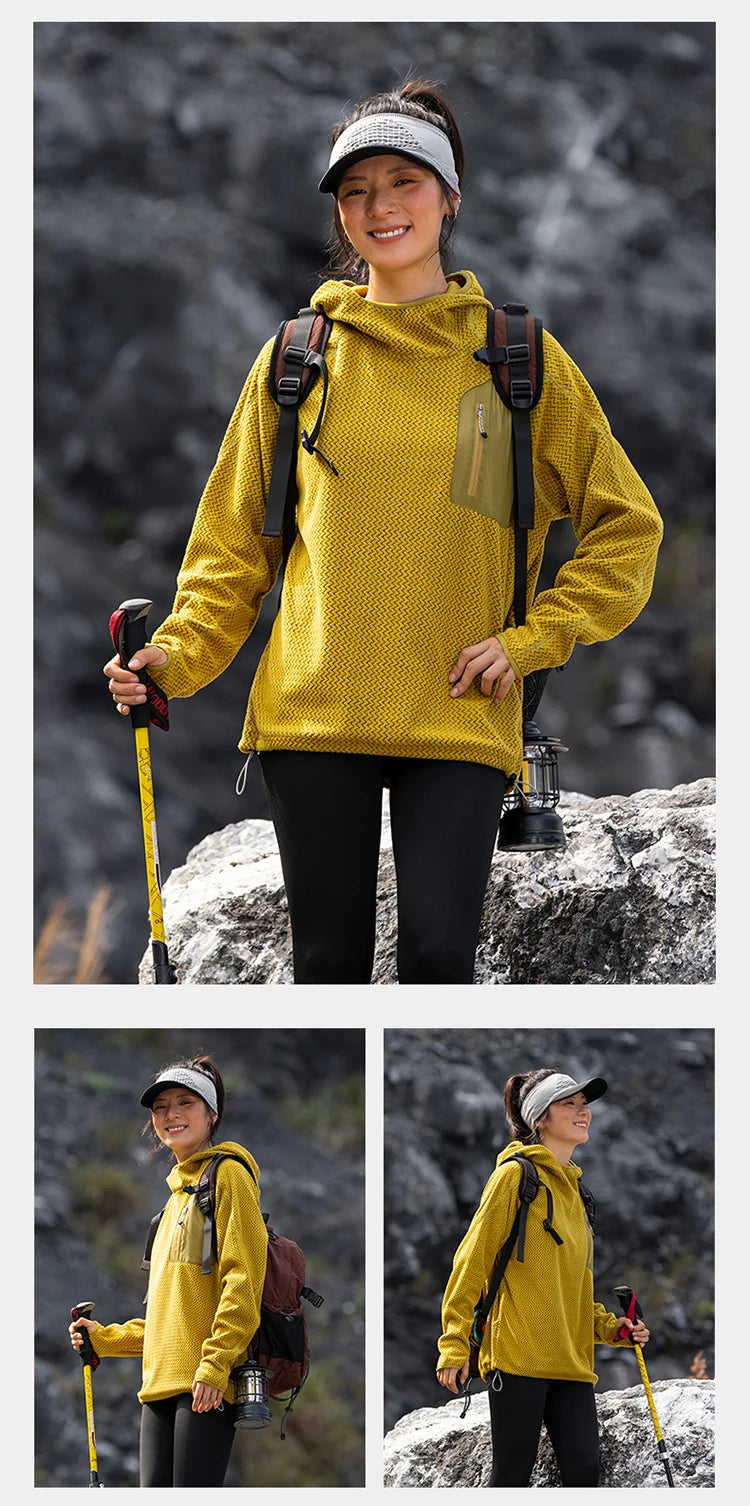 Outdoor Sport Hoodie Men Women Loose Casual Lightweight Warm Pullover Hooded Sweatshirts Couple Autumn Winter Hoody Tops