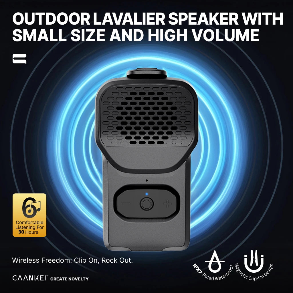 Bluetooth Wireless Wearable Speakers Waterproof IPX7 Outdoor Sports Speaker Mini Sound Microphone Built-in Mic Call Sound Box