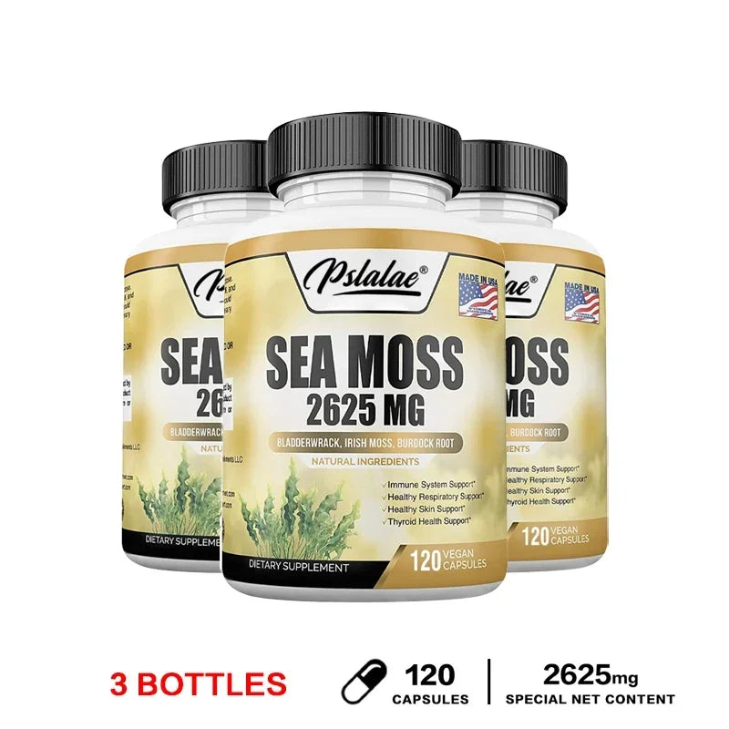 Sea Moss 2625 Mg - Supports Digestive and Immune Health, Antioxidants, Boosts Energy Levels, and Promotes Overall Well-being