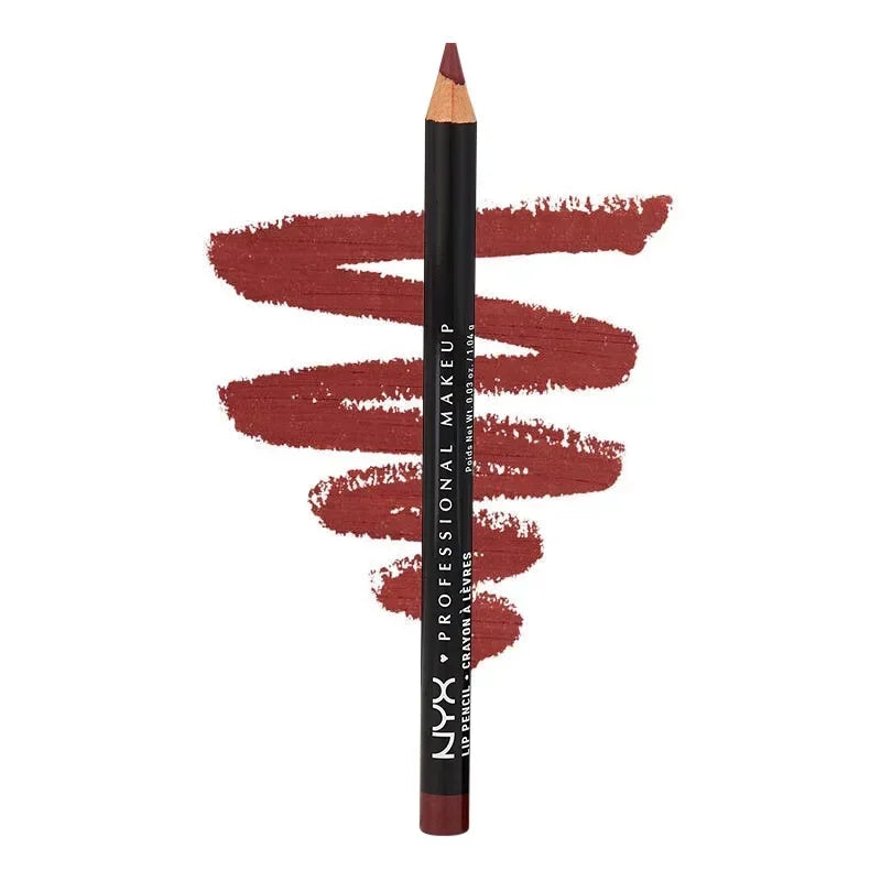 Slim Lip Pencil Long-Lasting Creamy Lip Liner Waterproof Plumping lip Stain Natural Nude Brown Lip Liner Professional Makeup